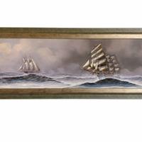 Quadro marina con velieri – Longanesi – Olio