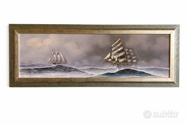 Quadro marina con velieri – Longanesi – Olio