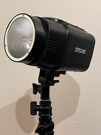 Flash fotografico 300w con supporto