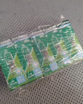 5 PZ. LAMPADINA ALOGENA BISPINA 12V 20W