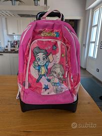 Zaino Scuola Trolley Me contro te rosa