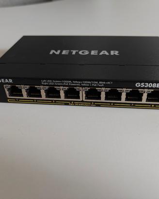 NETGEAR Switch Ethernet 8 porte PoE Gigabit Plus 