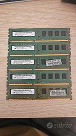 Ram DDR3 Micron 2gbx5 pezzi