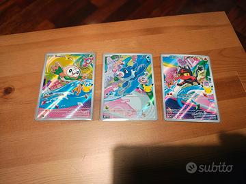 carte pokemon serie 1 collezione 30 anni 3pz