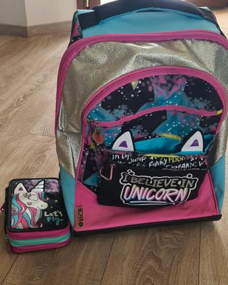 Zaino Trolley Unicorno GoPop + astuccio