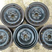 5 cerchi in ferro da 13, originali Alfa Romeo