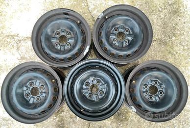 5 cerchi in ferro da 13, originali Alfa Romeo