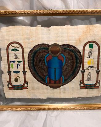 Quadro scarabeo egizio