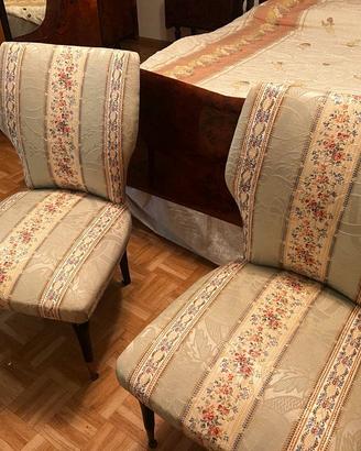 Coppia Sedie Poltroncine Vintage Anni 50