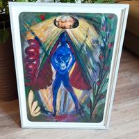 Bruno Ceccobelli olio su masonite