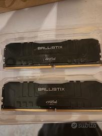 Kit ram 16giga (2x8) crucial ballistix DDR4
