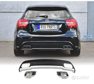 DIFFUSORE MERCEDES CLASSE A W176 12-18 LOOK AMG A4