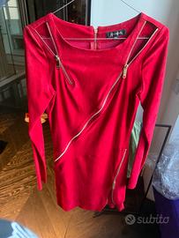 Tubino in pelle stretch donna