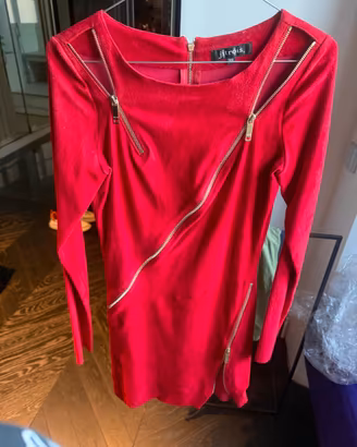 Tubino in pelle stretch donna