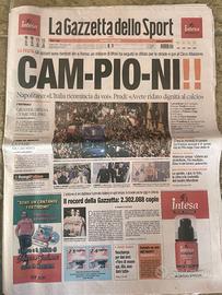 SET 3 GIORNALI ITALIA CAMPIONE DEL MONDO 2006