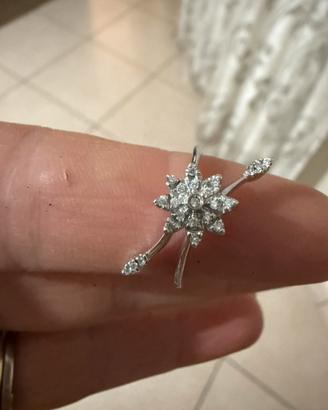 Anello in oro bianco e diamanti