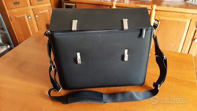 CARTELLA in vera pelle nera originale PIQUADRO.