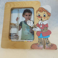 Cornice legno Pinocchio vintage