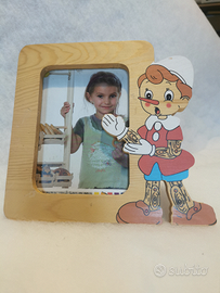 Cornice legno Pinocchio vintage