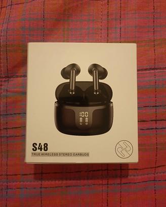 True wireless s48 stereo earbuds