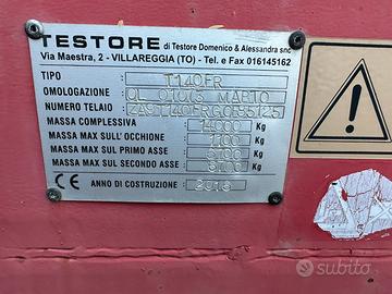 Rimorchio carrello trattore botte