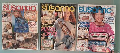 Riviste Susanna Punto Croce 1999 Lotto Vintage