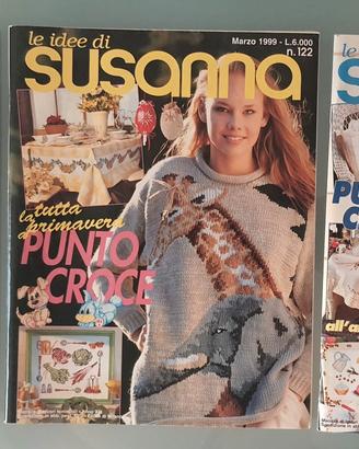Riviste Susanna Punto Croce 1999 Lotto Vintage