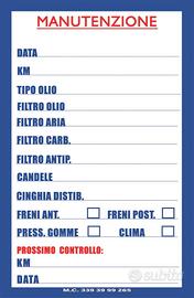 Adesivi Cambio Olio, Impermeabili e Resistenti