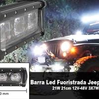 Faretto Barra Led Fuoristrada Jeep 21w