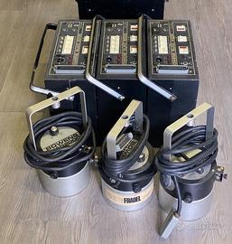 3 Generatori Bowens Quad 2000 + 3 torce