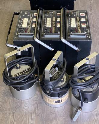 3 Generatori Bowens Quad 2000 + 3 torce