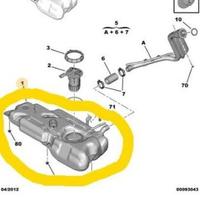 SERBATOIO BENZINA PEUGEOT CITROEN 1611986880