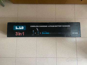 Motosega Senza Fili + Forbici con Batteria al Liti