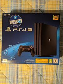PS 4 Pro Gamma 1TB + 2° pad, 2 giochi e cuffie