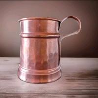 Bricchetto boccale in rame vintage cm diam 6,5x9h