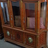 Museale Vetrina doppio corpo stile Impero