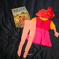 Abito Carnevale anni 80 Heidi 