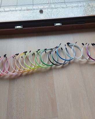 cerchietti colorati con dentini 
