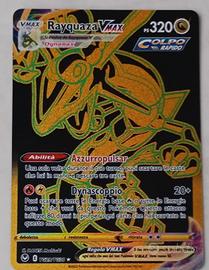 Carta Pokemon Rayquaza VMax tg29/tg30 black/gold 