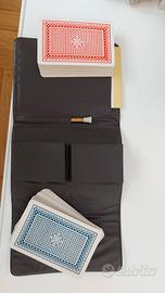 set di 2 mazzi da 54 carte da gioco in astuccio