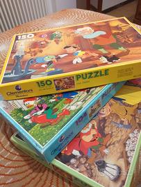 giochi in scatola e puzzle assortiti anni 90