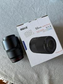 Obiettivo meike 50mm AF F 1.8 full-frame e-mount