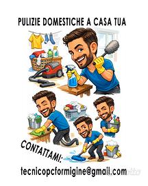 Uomo adulto disponibile per pulizie domestiche