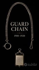 Antica guard chain con locket sentimentale 1900