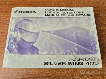 Manuale Uso e Manutenzione Honda Silver Wing 400