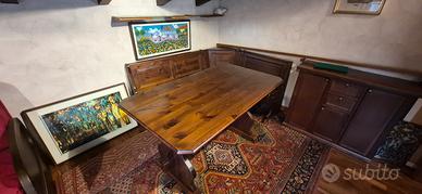 Tavolo e cassa panca vintage 
