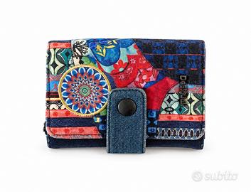 Portafoglio Desigual blu multicolore