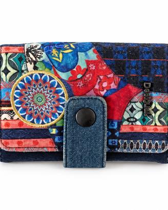 Portafoglio Desigual blu multicolore