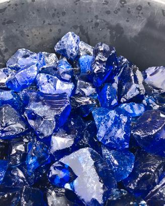 Sassi vetro blu