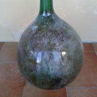 Ex damigiana in vetro verde